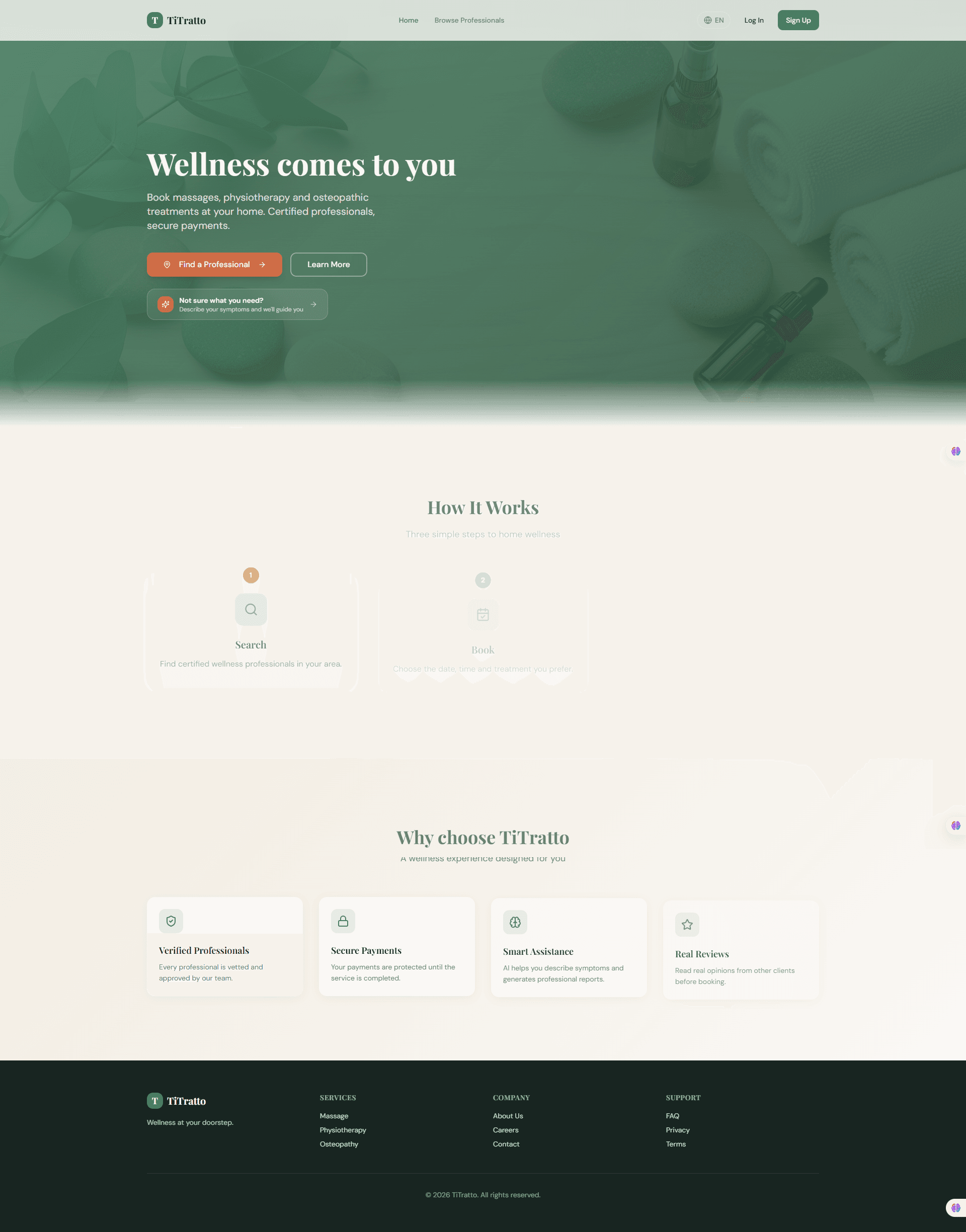 TiTratto | A Wellness Web App
